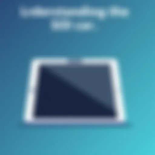 Illustration depicting an iPad with a disabled screen
