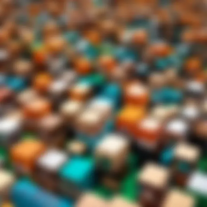 A visual representation of community engagement in Minecraft skin sharing