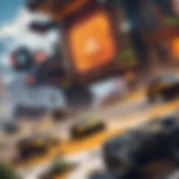 A detailed view of Apex Legends gameplay during beta testing