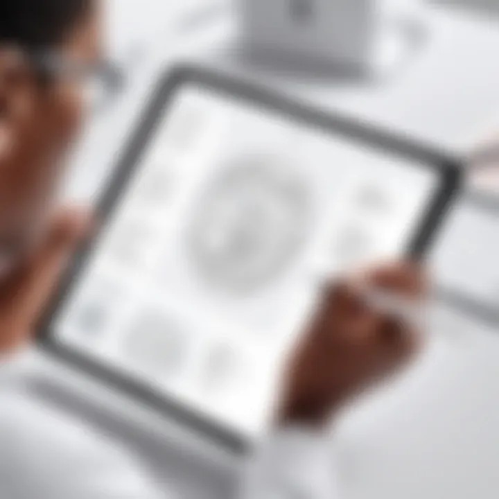 Illustration showcasing the Apple Pencil in use on an iPad screen