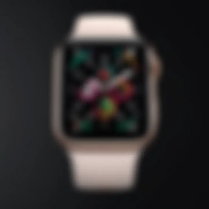 Close-up of Apple Watch SE features