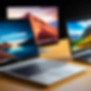 Operating Systems Comparison Visual representation of the operating systems used by Chromebooks and laptops.