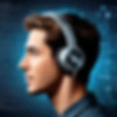 Understanding Audio Translation Technology An infographic illustrating the process of audio translation technology