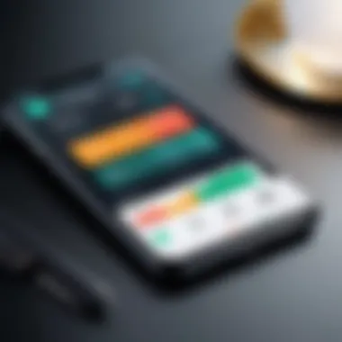 Budgeting Features in Money Tracking Apps A sleek mobile interface displaying budgeting features