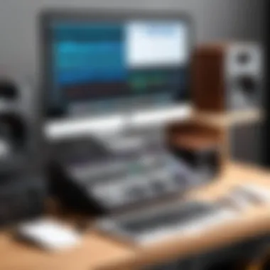 Innovative Music Creation Setup Creative music production workspace