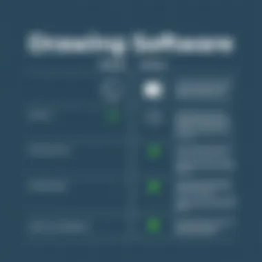 Comparison of Drawing Software Features Comparison chart of drawing software features for Surface Pro
