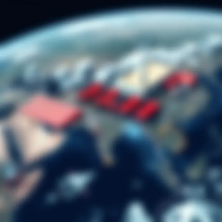 Disaster Response Enhanced by Satellite Insights A visual representation of disaster response initiatives supported by satellite data.