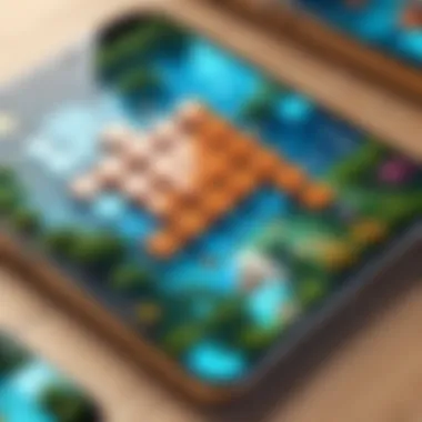 Engaging Puzzle Game Aesthetics A serene puzzle game interface highlighting user-friendly design