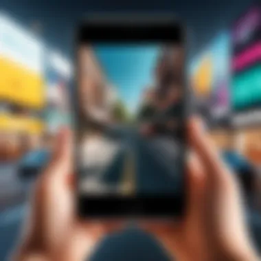 An engaging visual narrative created using video editing tools for social media.