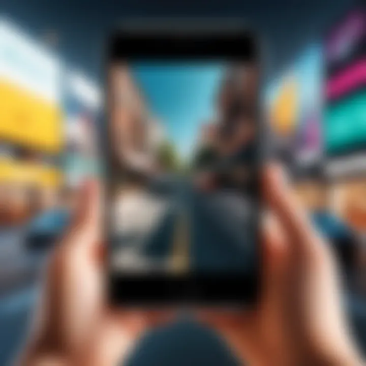 An engaging visual narrative created using video editing tools for social media.