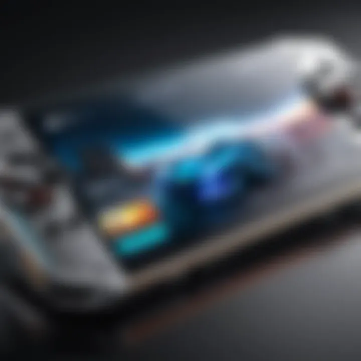 High-performance mobile gaming device on display