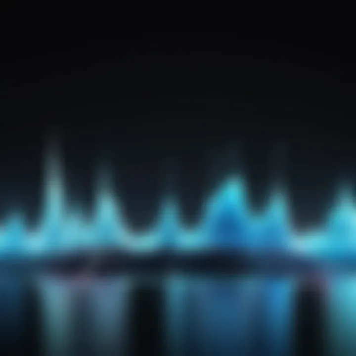 Visualization of humming in a sound wave format