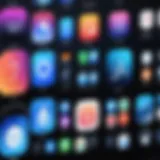 Custom app icons displayed on an iOS 15 home screen