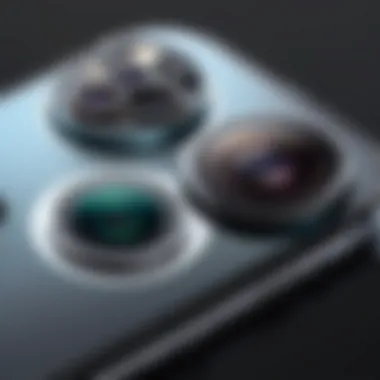 Detailed view highlighting the camera features of both models