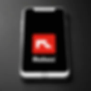 Roblox Logo Displayed on iOS Screen Roblox logo on iOS device