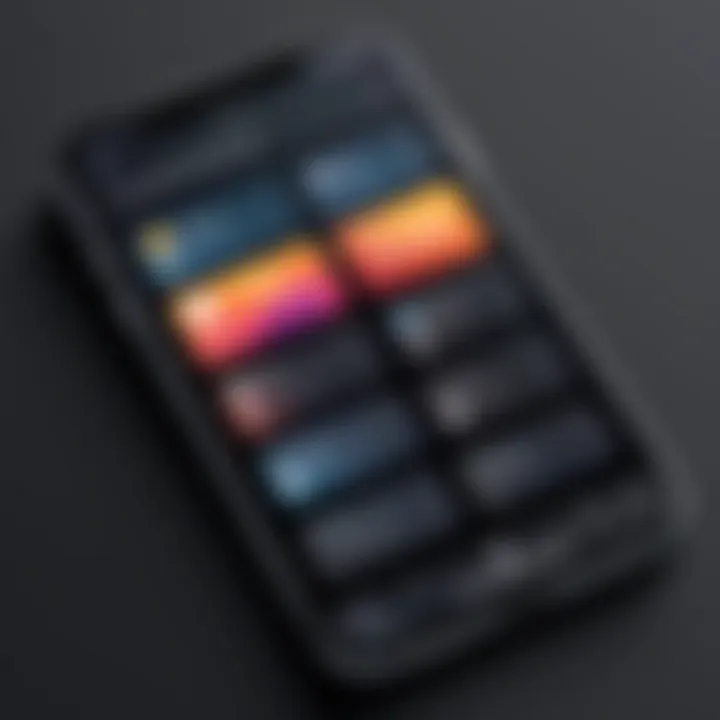 Aesthetic layout of various widgets on an iPhone, showcasing user personalization.