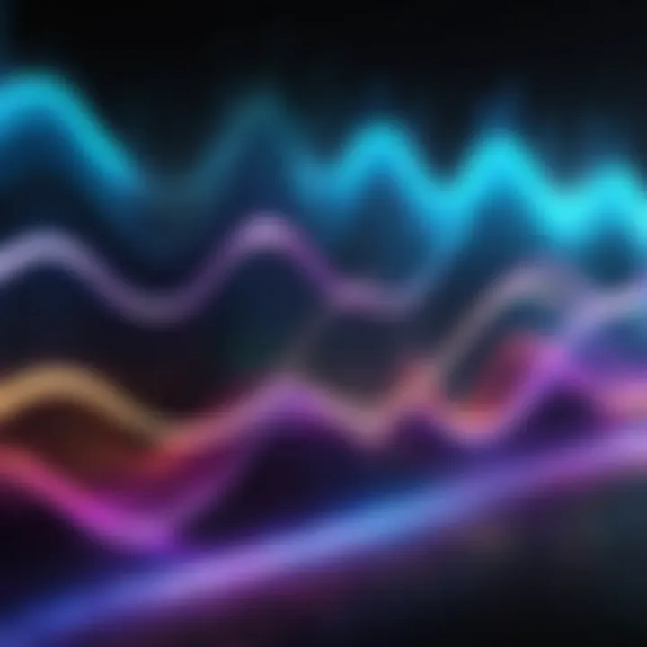 Illustration of sound waves representing audio quality