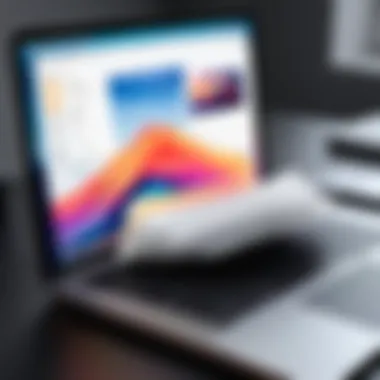 Manual File Organization on MacBook User manually organizing files on MacBook