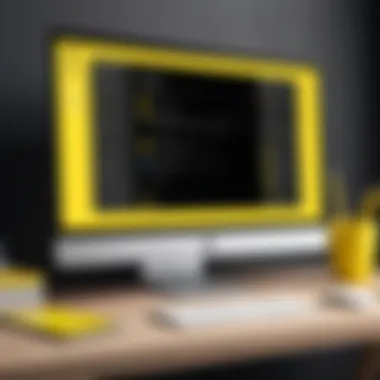 Illustration of downloading Snapchat on a desktop computer