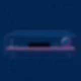 Sleek design of a modern DVD player