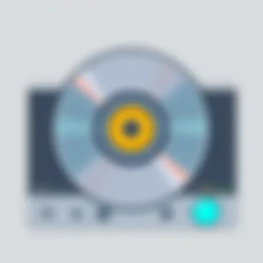 User interface of a popular CD player software