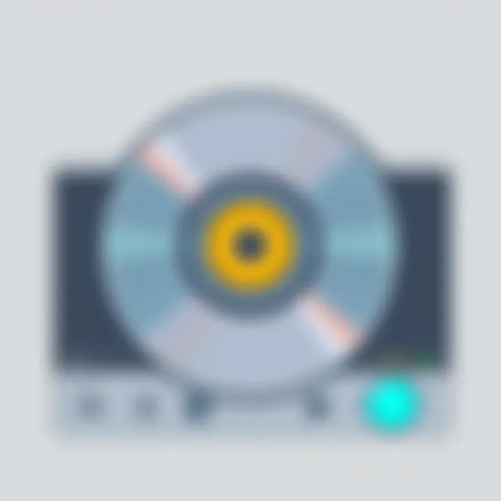 User interface of a popular CD player software
