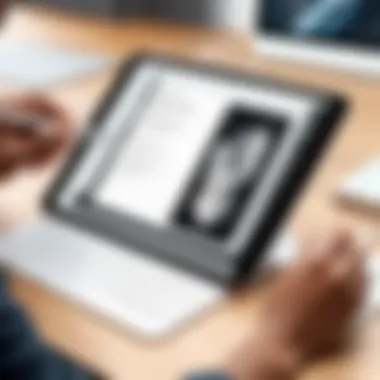 Creative Drawing with Apple Pencil An illustration of the Apple Pencil connected to an iPad during a creative drawing session.