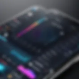User interface of CallRec app showcasing recording features