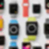 Showcasing an array of vibrant Apple Watch faces