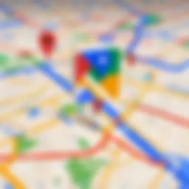 Google Maps Settings Close-up of Google Maps settings for location services