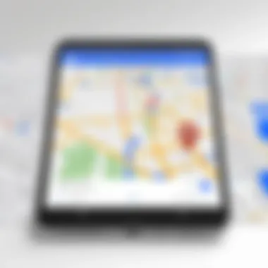 Map display showing user's exact location on Google Maps