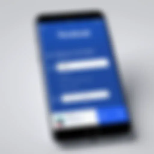 A smartphone displaying a Facebook profile with highlighted phone number