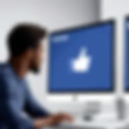 User engaging with Facebook Viewpoints platform