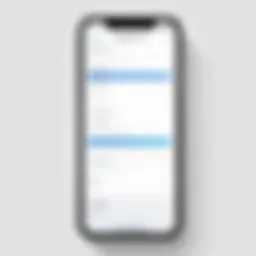 Illustration of iPhone displaying a filled form