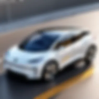 Innovative Design of License-Free Electric Cars A sleek electric car designed for license-free operation