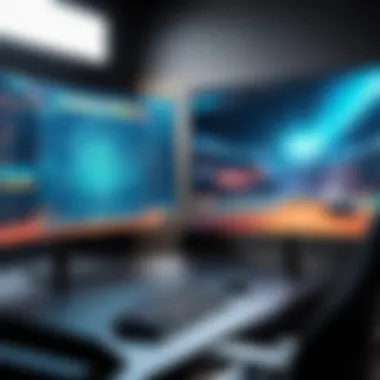 Digital Competitive Gaming Experience A digital game screen showcasing a competitive match for two
