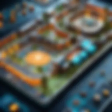 Intricate Strategy Game Design An engaging strategy game with intricate pieces and layout