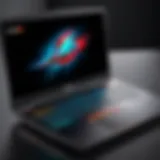 High-performance gaming laptop showcasing advanced specifications