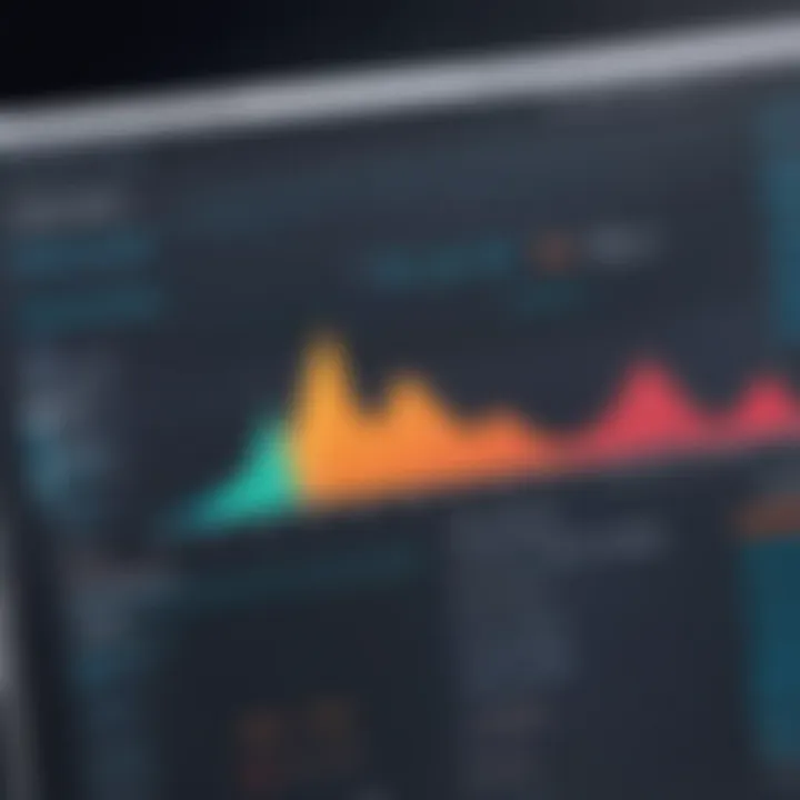 Comparison chart of screen recording software performance metrics