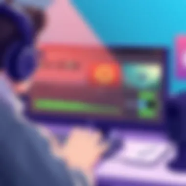 User Interaction with Recording Program User navigating through a recording program