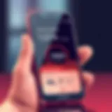 Illustration of a smartphone displaying exercise tracker statistics.