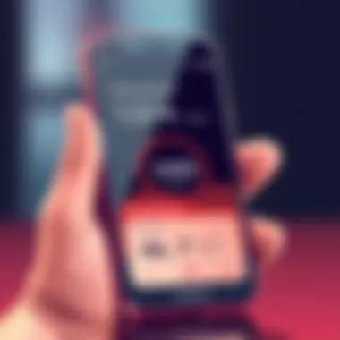 Illustration of a smartphone displaying exercise tracker statistics.