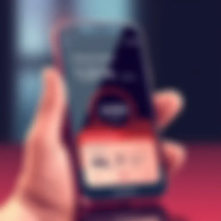 Illustration of a smartphone displaying exercise tracker statistics.