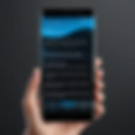 User interacting with the Alexa app on an Android device