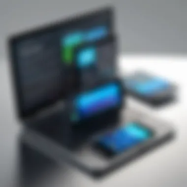 Integration of Mobile and Desktop Platforms Diagram illustrating the integration of mobile and desktop platforms