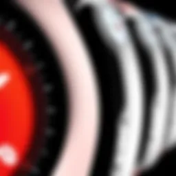 Close-up of the new Apple Watch design showcasing sleek lines and modern aesthetics