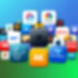 A collage of popular movie streaming app logos