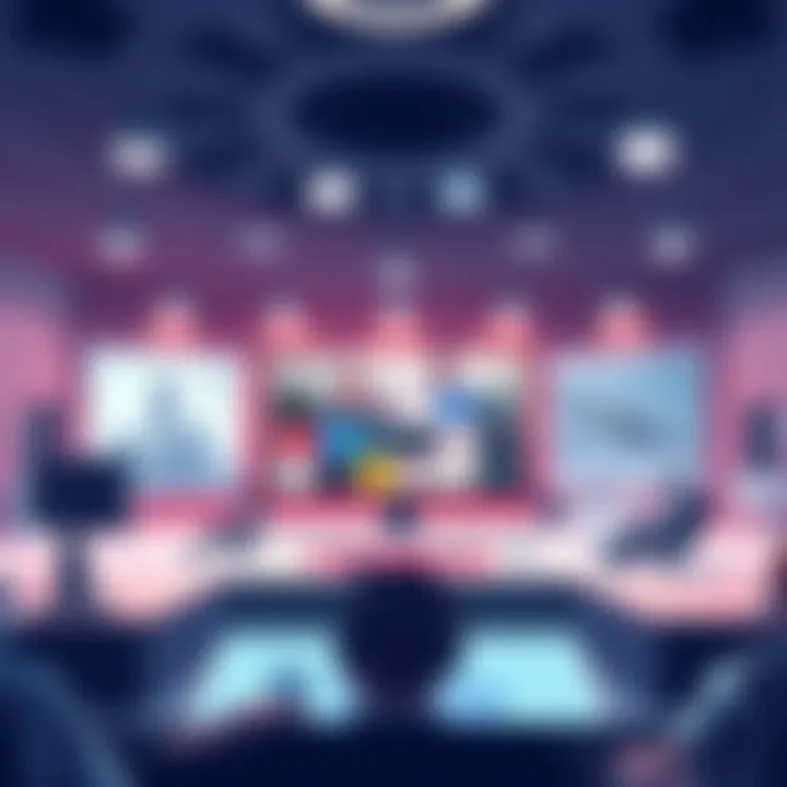 Future of Streaming Services A futuristic representation of streaming trends