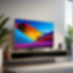 Sleek bezel-less TV showcasing immersive viewing experience