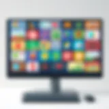 Diverse Browser Game Genres A colorful array of browser game genres displayed on a screen